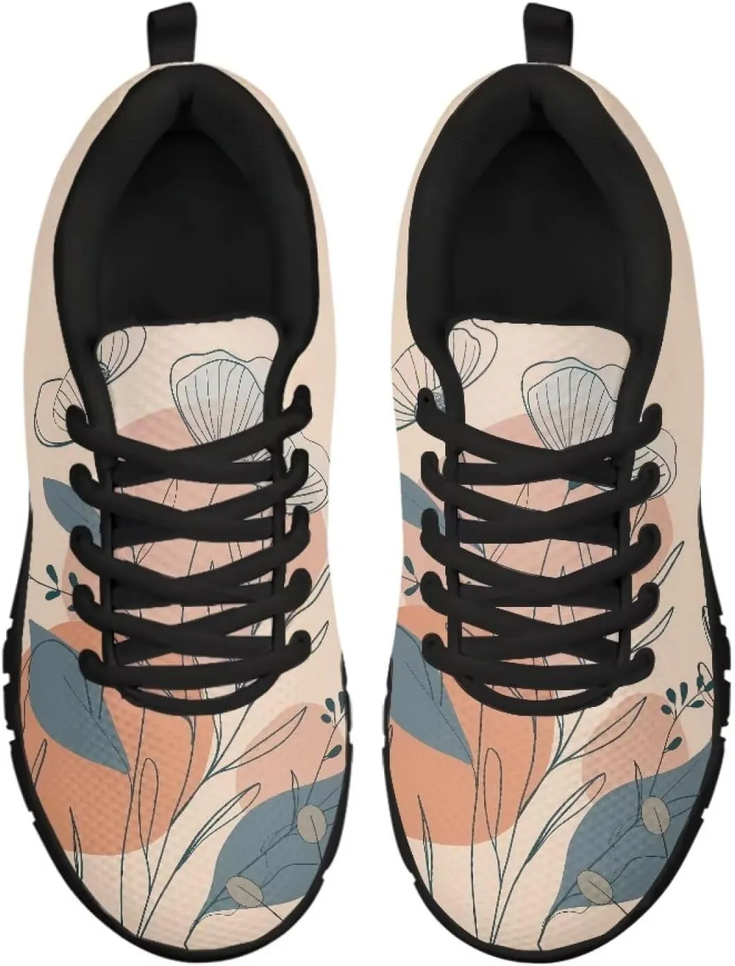 Women Non-Slip Running Shoes Casual Lightweight Workout Shoes Lace-Up Exercise Shoes Breathable Walking Shoes Athletic Sneakers US 5-12
