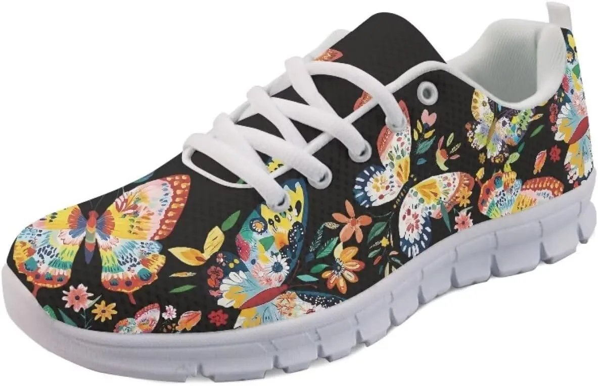Women Non-Slip Running Shoes Casual Lightweight Workout Shoes Lace-Up Exercise Shoes Breathable Walking Shoes Athletic Sneakers US 5-12