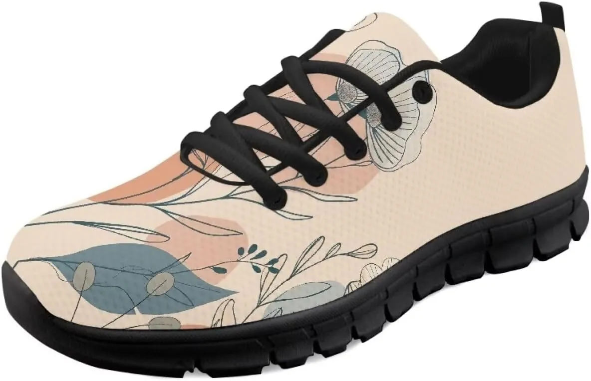 Women Non-Slip Running Shoes Casual Lightweight Workout Shoes Lace-Up Exercise Shoes Breathable Walking Shoes Athletic Sneakers US 5-12
