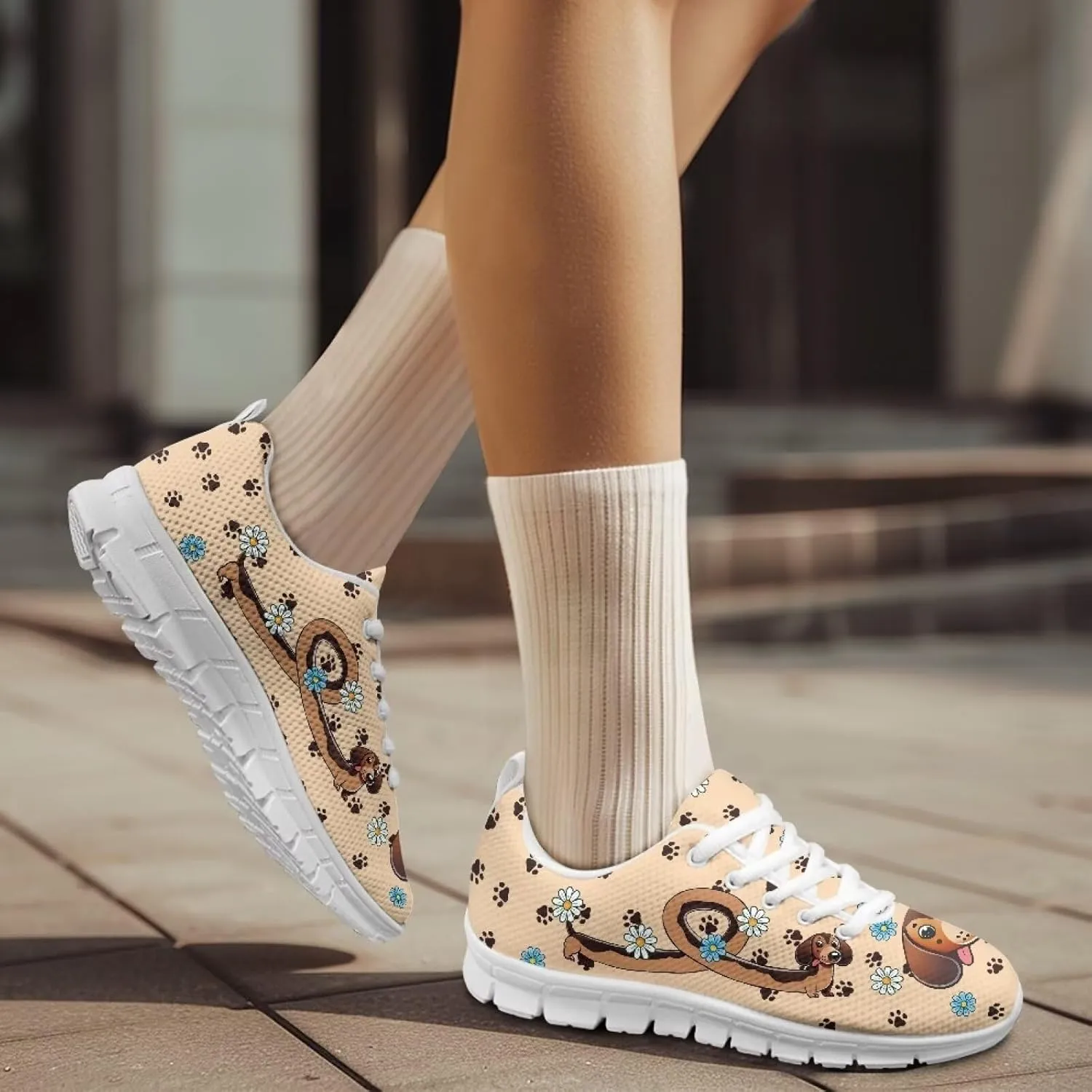Women Non-Slip Running Shoes Casual Lightweight Workout Shoes Lace-Up Exercise Shoes Breathable Walking Shoes Athletic Sneakers US 5-12