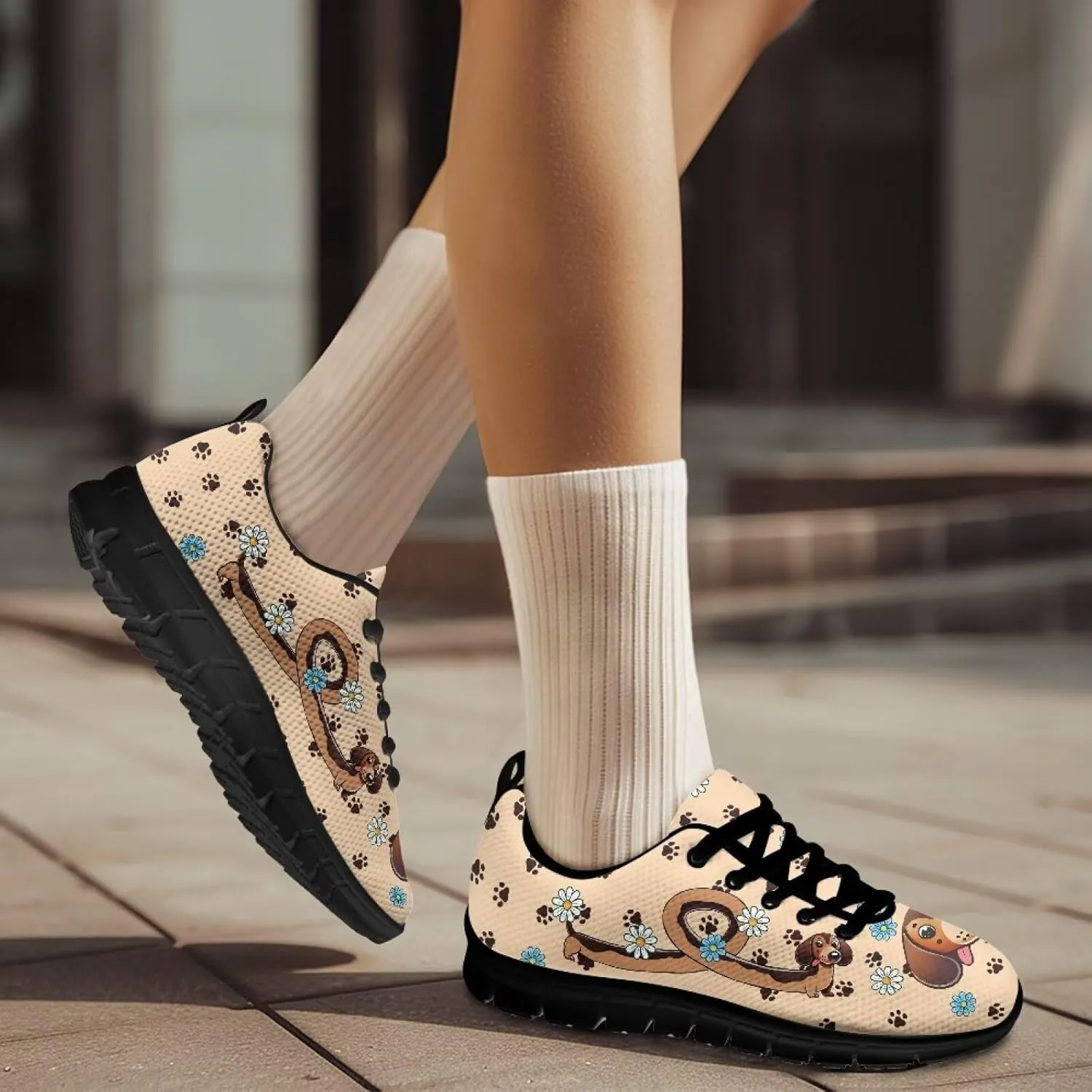 Women Non-Slip Running Shoes Casual Lightweight Workout Shoes Lace-Up Exercise Shoes Breathable Walking Shoes Athletic Sneakers US 5-12