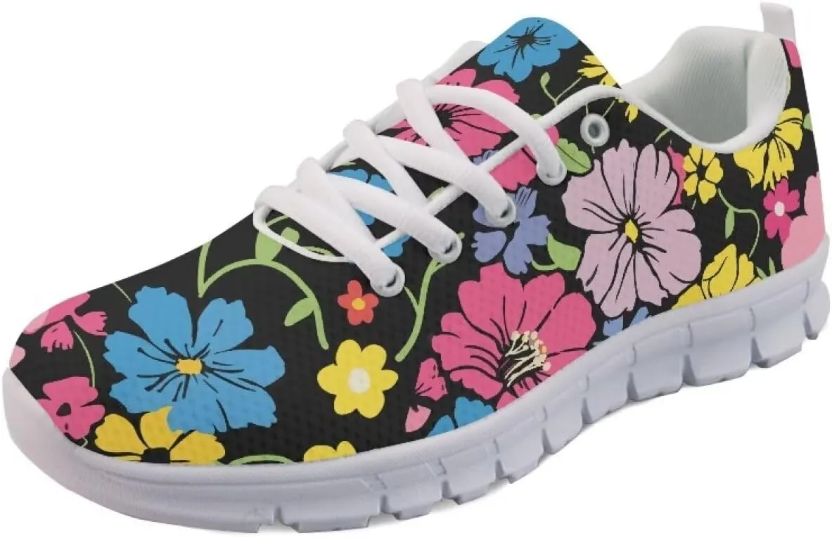 Women Non-Slip Running Shoes Casual Lightweight Workout Shoes Lace-Up Exercise Shoes Breathable Walking Shoes Athletic Sneakers US 5-12