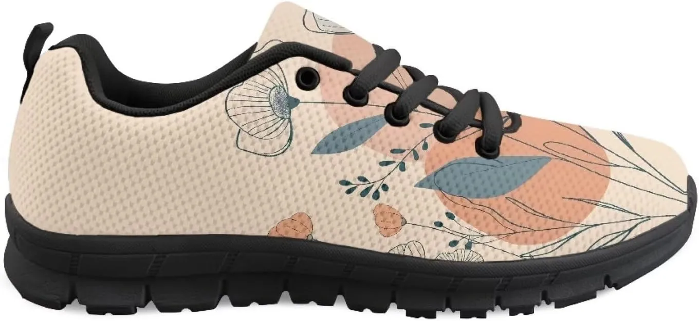 Women Non-Slip Running Shoes Casual Lightweight Workout Shoes Lace-Up Exercise Shoes Breathable Walking Shoes Athletic Sneakers US 5-12