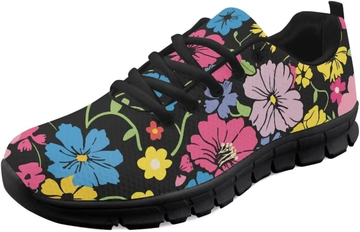 Women Non-Slip Running Shoes Casual Lightweight Workout Shoes Lace-Up Exercise Shoes Breathable Walking Shoes Athletic Sneakers US 5-12