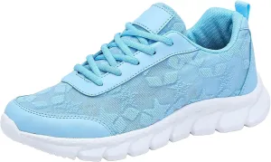 Women Walking Running Shoes Comfortable Soft Sole Breathable Sports Shoes Fashionable Mesh Casual Sneaker for Women Non Slip Workout Gym Sports Athletic Fashion Sneakers