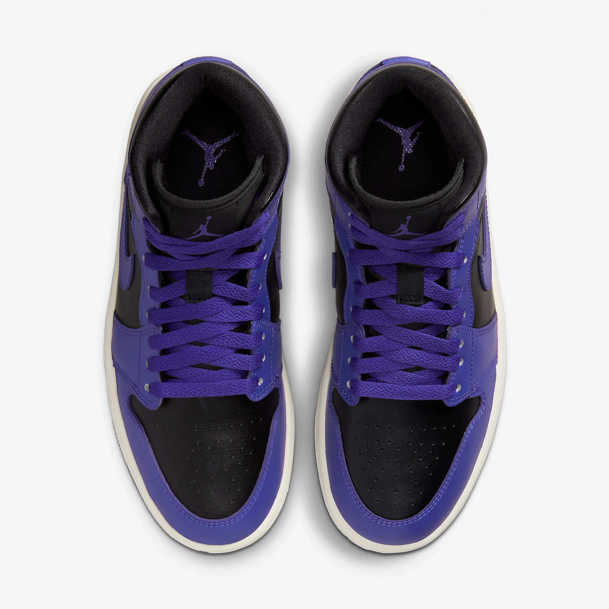 Women's Air Jordan 1 Mid (Dark Concord/Black/Sail)(BQ6472-051)