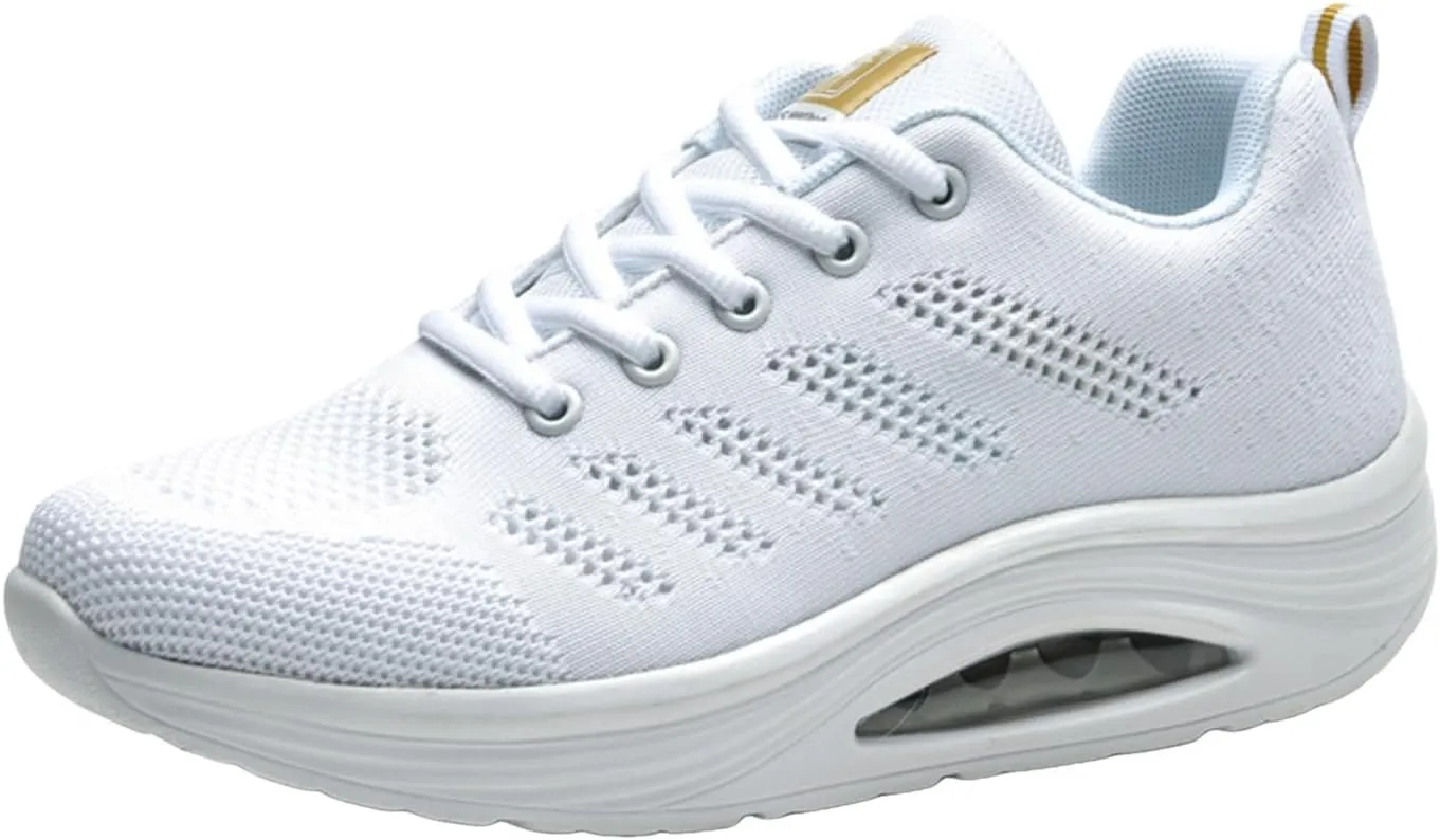 Women's Athletic Running Shoes Casual Thick Soled Breathable Sneakers Outdoor Fashion Sport Tennis Shoes