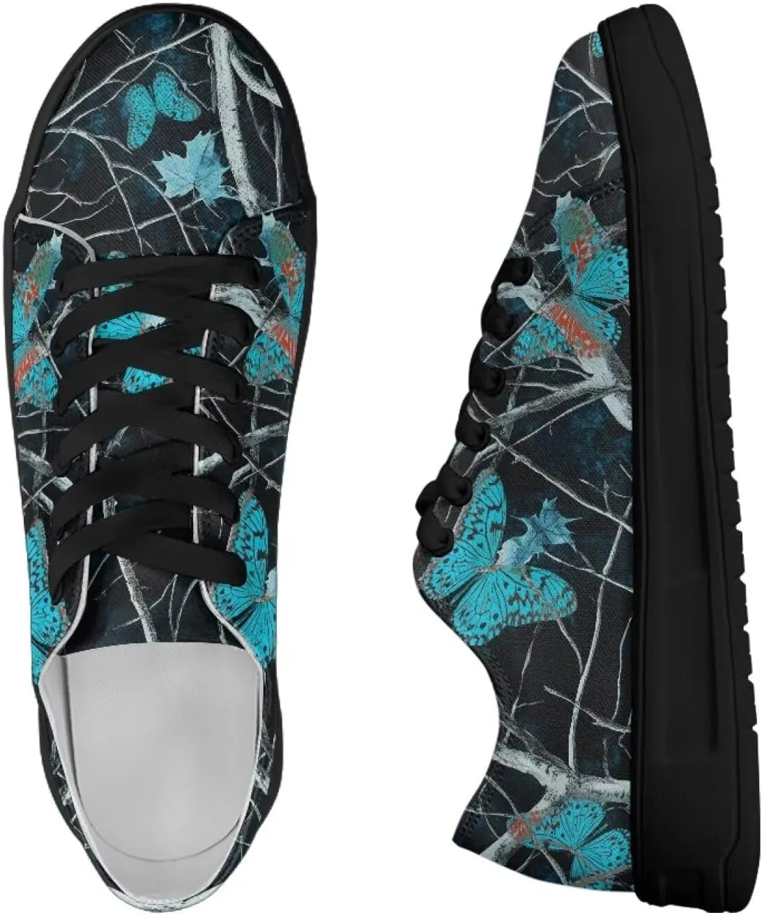Women's Casual Canvas Shoes Comfortable Low Top Walking Shoes Classic Polyester Upper Arch Support Canvas Sneakers