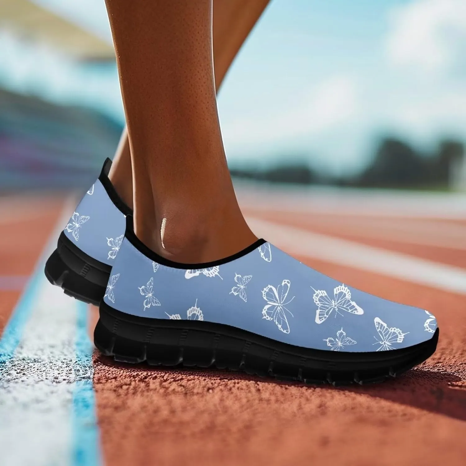 Women's Casual Sneakers Lightweight Breathable Running Shoes Comfort Non Slip Sports Shoes Slip On Sneakers Soft Loafers Walking Outdoor Travel Shoes US 5.5-11.5