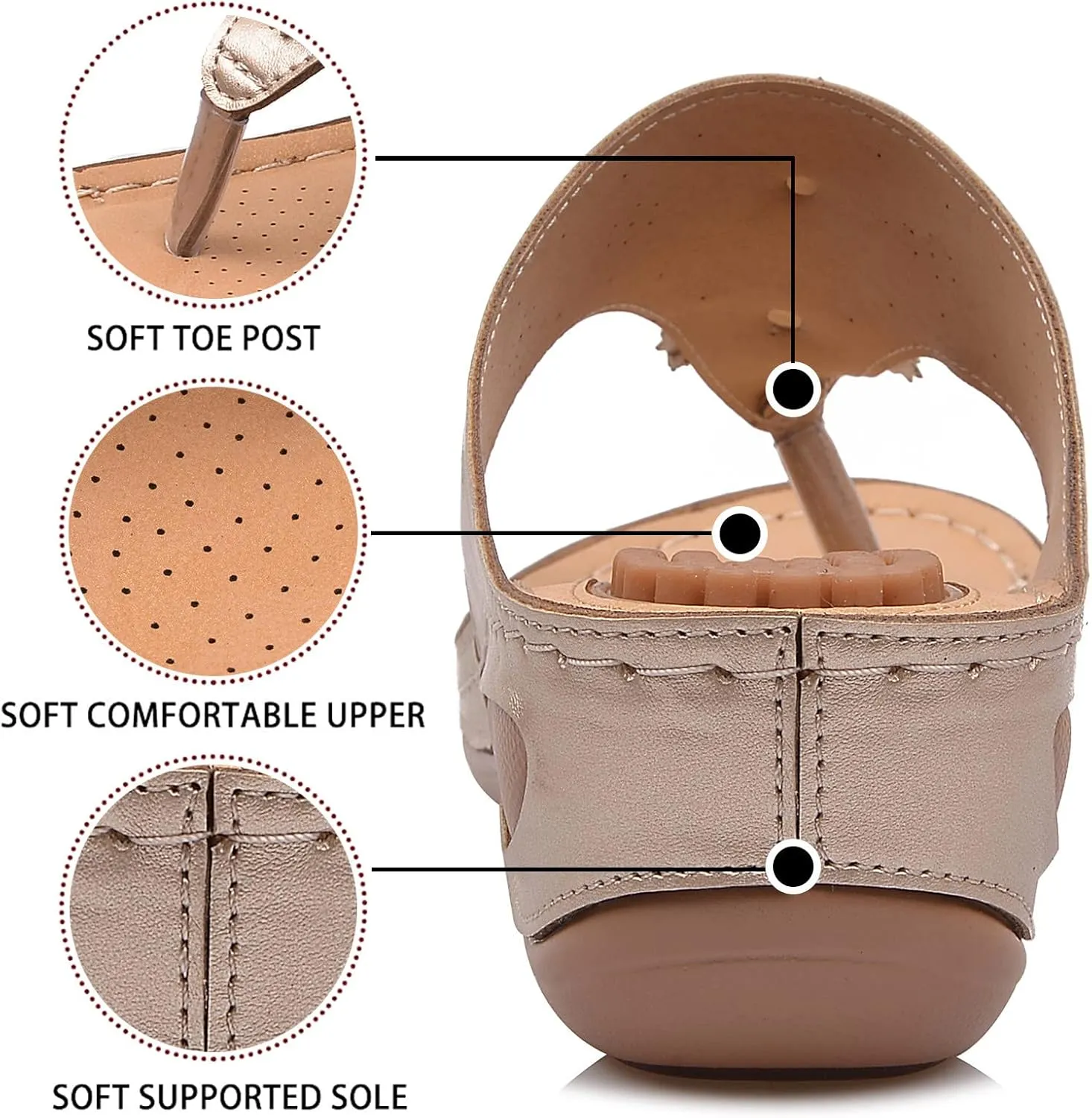 Womens Orthopedic Sandals With Arch Support Summer Casual Flip Flops Adjustable Buckle Beach Walking Shoes Breathable Mesh Quick Dry Sport Sandals Orthopedic Shoes for Women