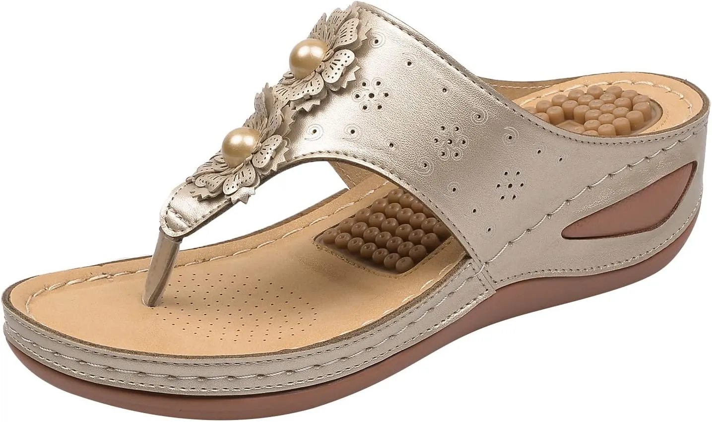 Womens Orthopedic Sandals With Arch Support Summer Casual Flip Flops Adjustable Buckle Beach Walking Shoes Breathable Mesh Quick Dry Sport Sandals Orthopedic Shoes for Women