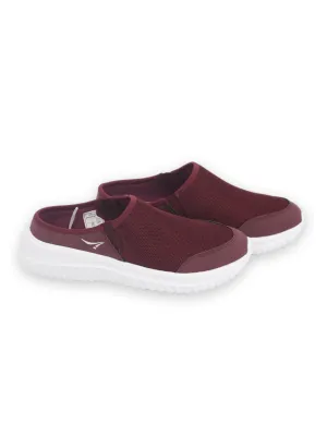 Women's Plain Solid Loafers,Wine