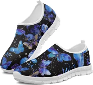 Women's Running Sneakers Flowers Low Top Casual Shoes Fashion Cute Breathable Lightweight Loafers with Arch Support for Athletic Size 5.5-11.5 White Sole