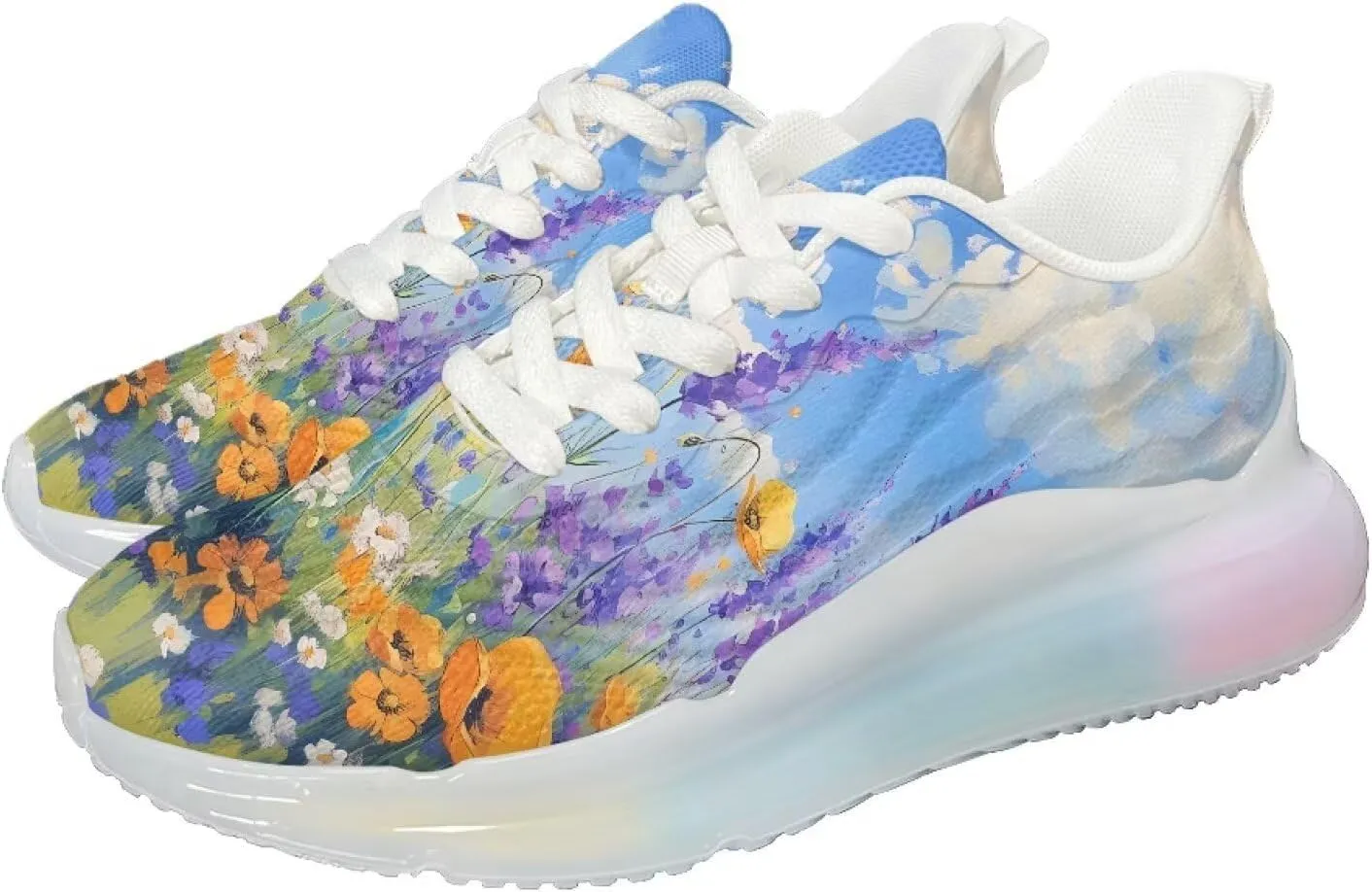 Women's Shoes Comfortable Low Top Air Cushion Workout Walking Sneaker Lightweight Non-Slip Footwear Running Shoes Women US 6-11
