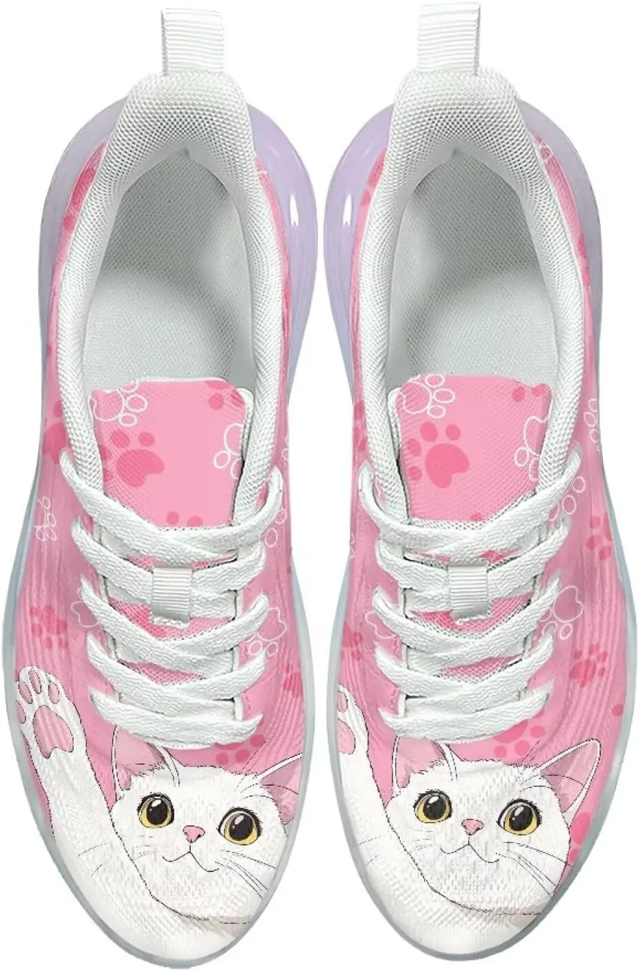 Women's Shoes Comfortable Low Top Air Cushion Workout Walking Sneaker Lightweight Non-Slip Footwear Running Shoes Women US 6-11