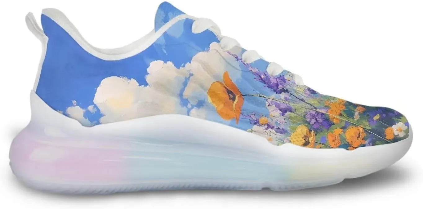 Women's Shoes Comfortable Low Top Air Cushion Workout Walking Sneaker Lightweight Non-Slip Footwear Running Shoes Women US 6-11