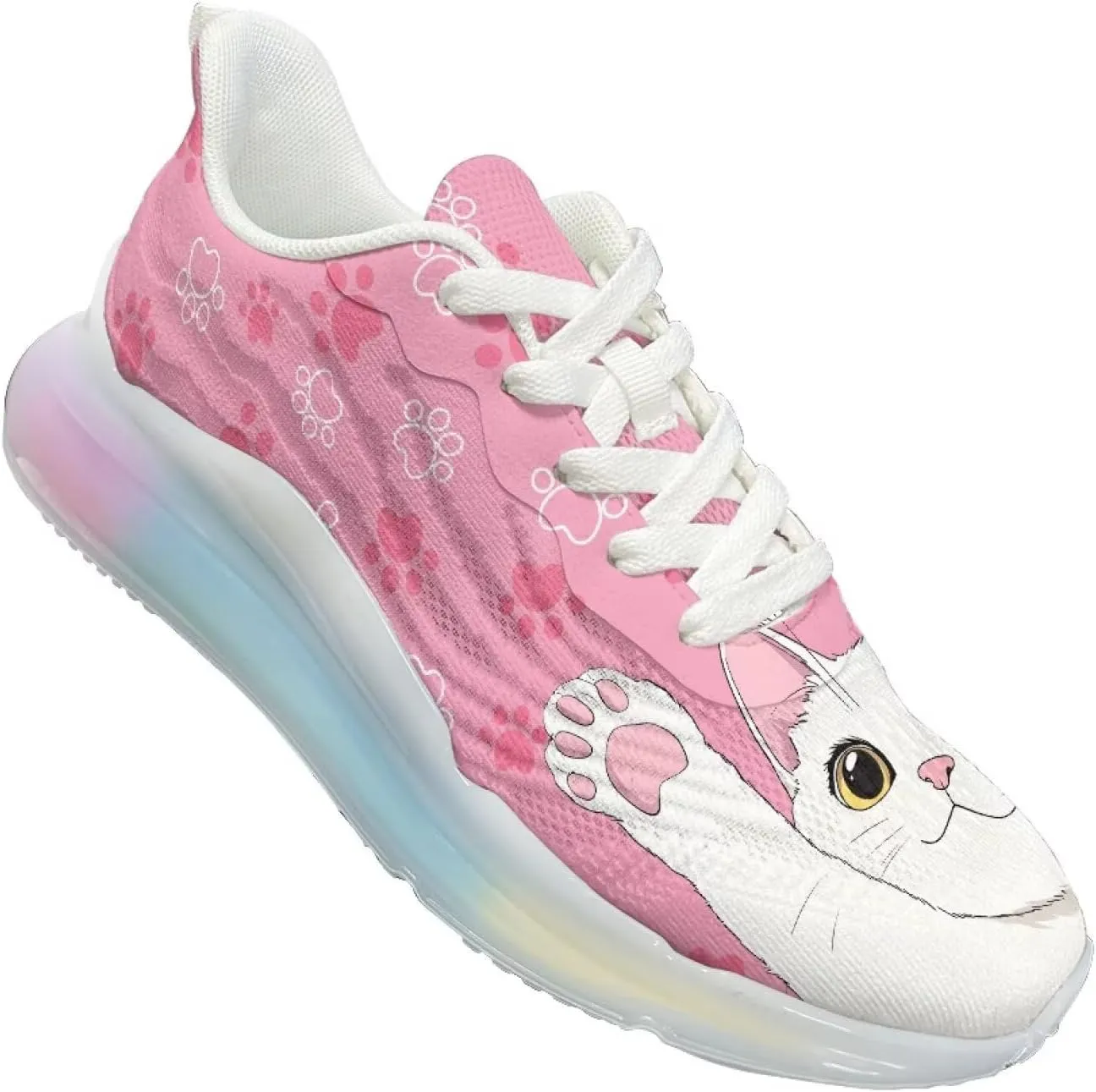 Women's Shoes Comfortable Low Top Air Cushion Workout Walking Sneaker Lightweight Non-Slip Footwear Running Shoes Women US 6-11