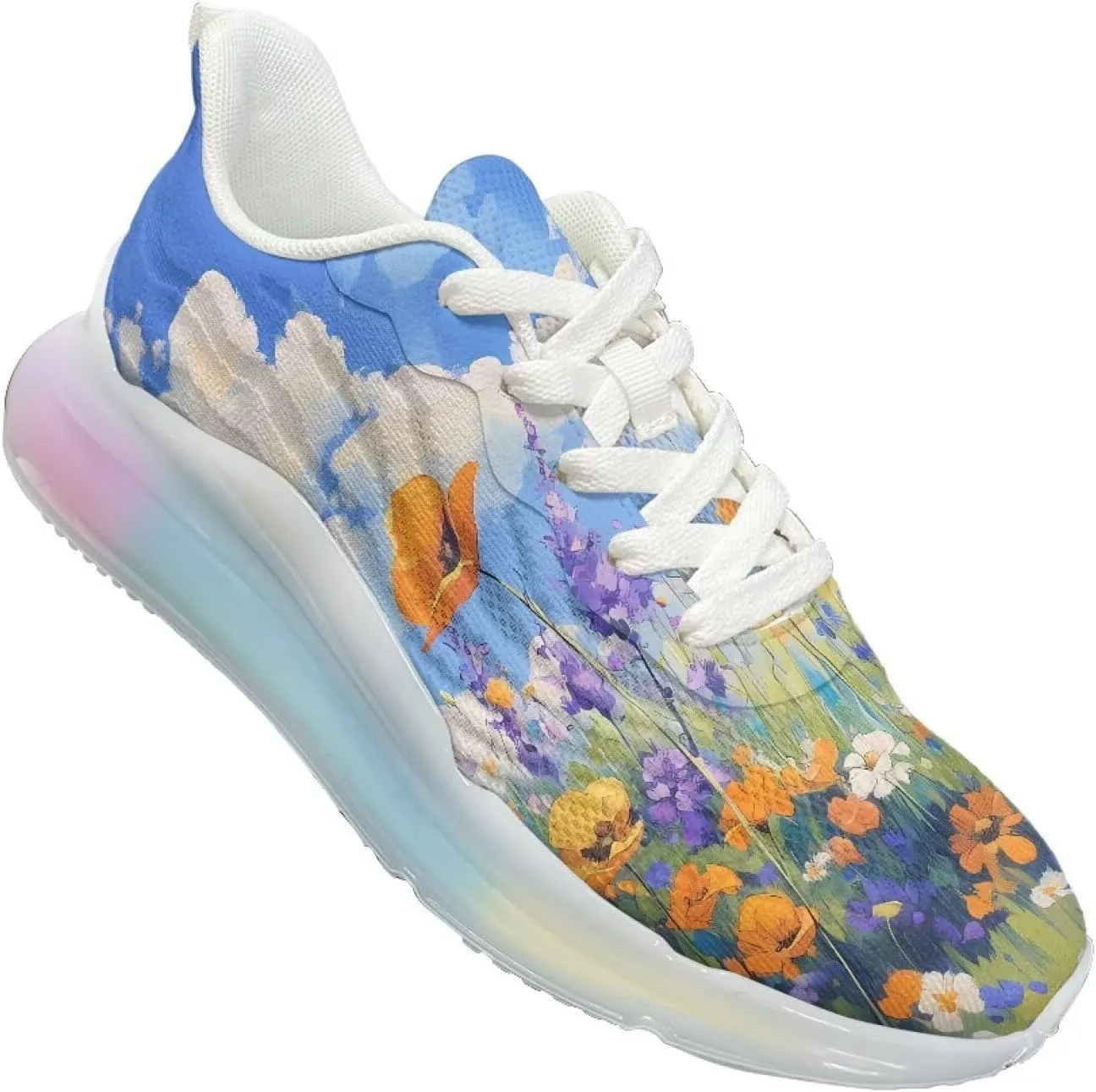 Women's Shoes Comfortable Low Top Air Cushion Workout Walking Sneaker Lightweight Non-Slip Footwear Running Shoes Women US 6-11