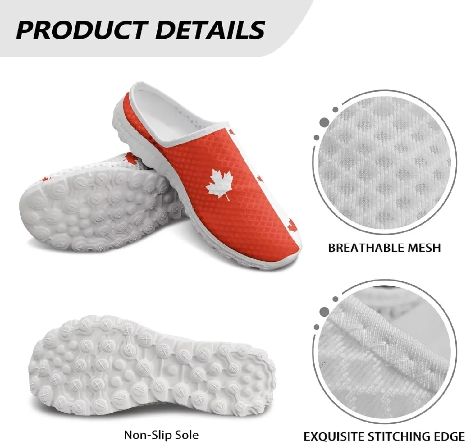 Womens Slip On Walking Loafers Lightweight Mesh Shoes Elastic Open Back House Casual Shoe Size 6-13.5 White Sole