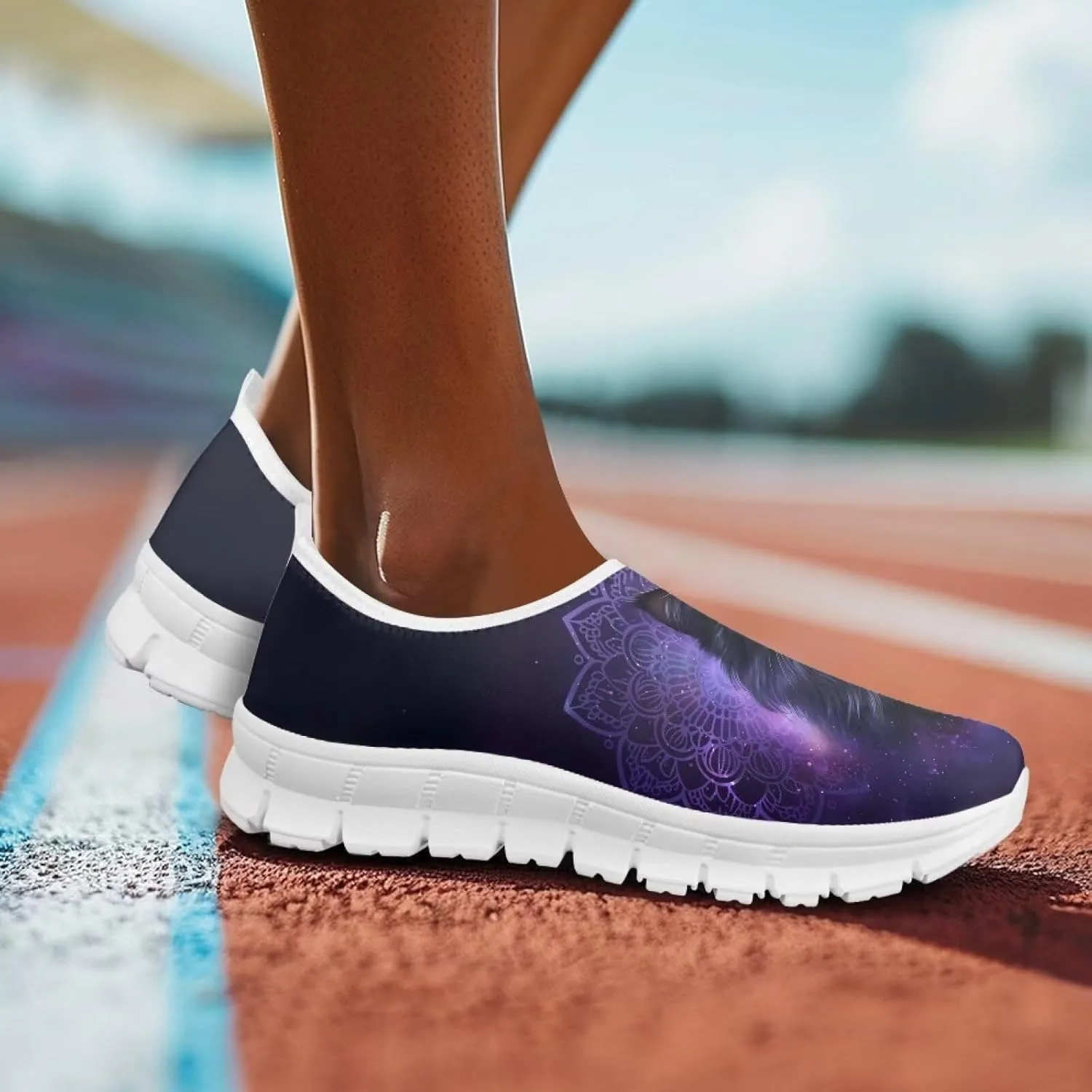 Women's Sneakers Casual Breathable Tennis Workout Sneakers Slip-On Non-Slip Yoga Running Walking Shoes for Women US 5.5-11.5