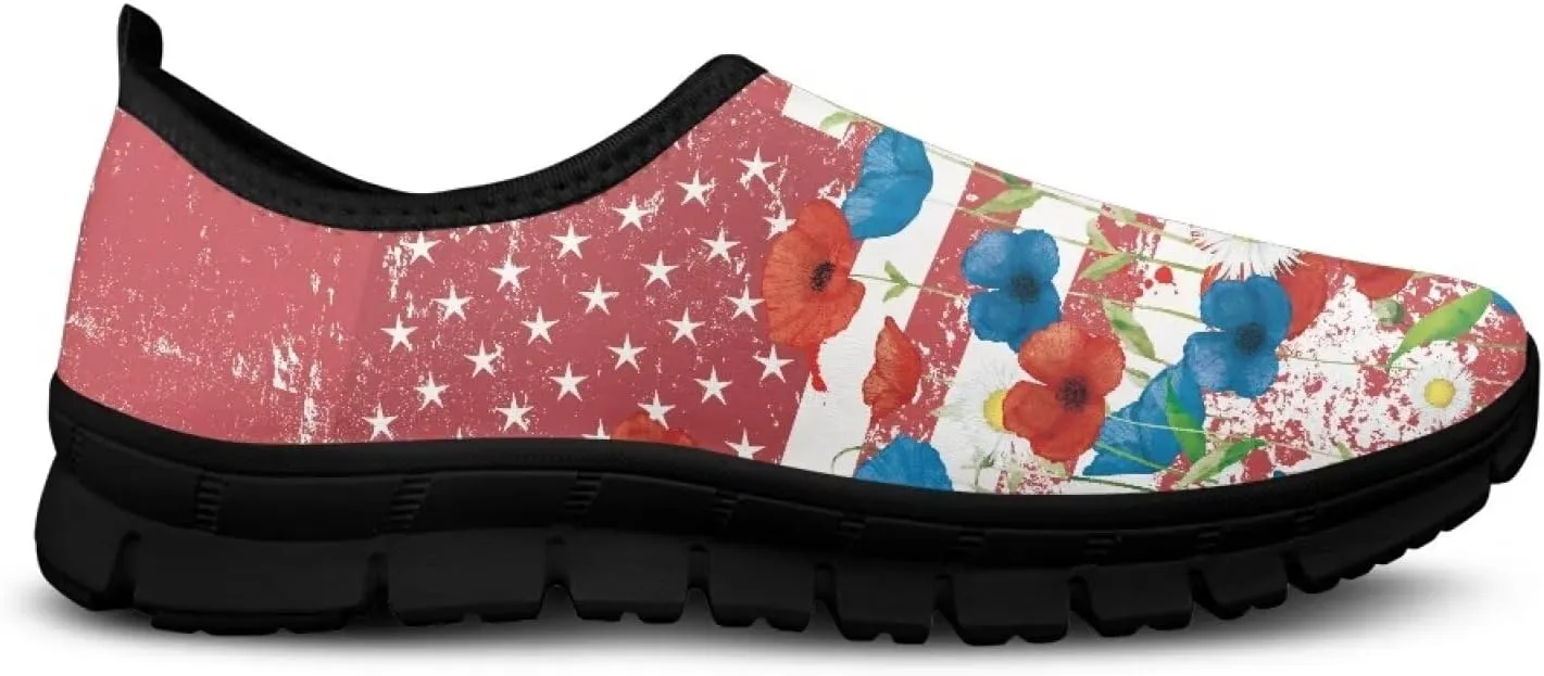 Women's Sneakers Casual Breathable Tennis Workout Sneakers Slip-On Non-Slip Yoga Running Walking Shoes for Women US 5.5-11.5