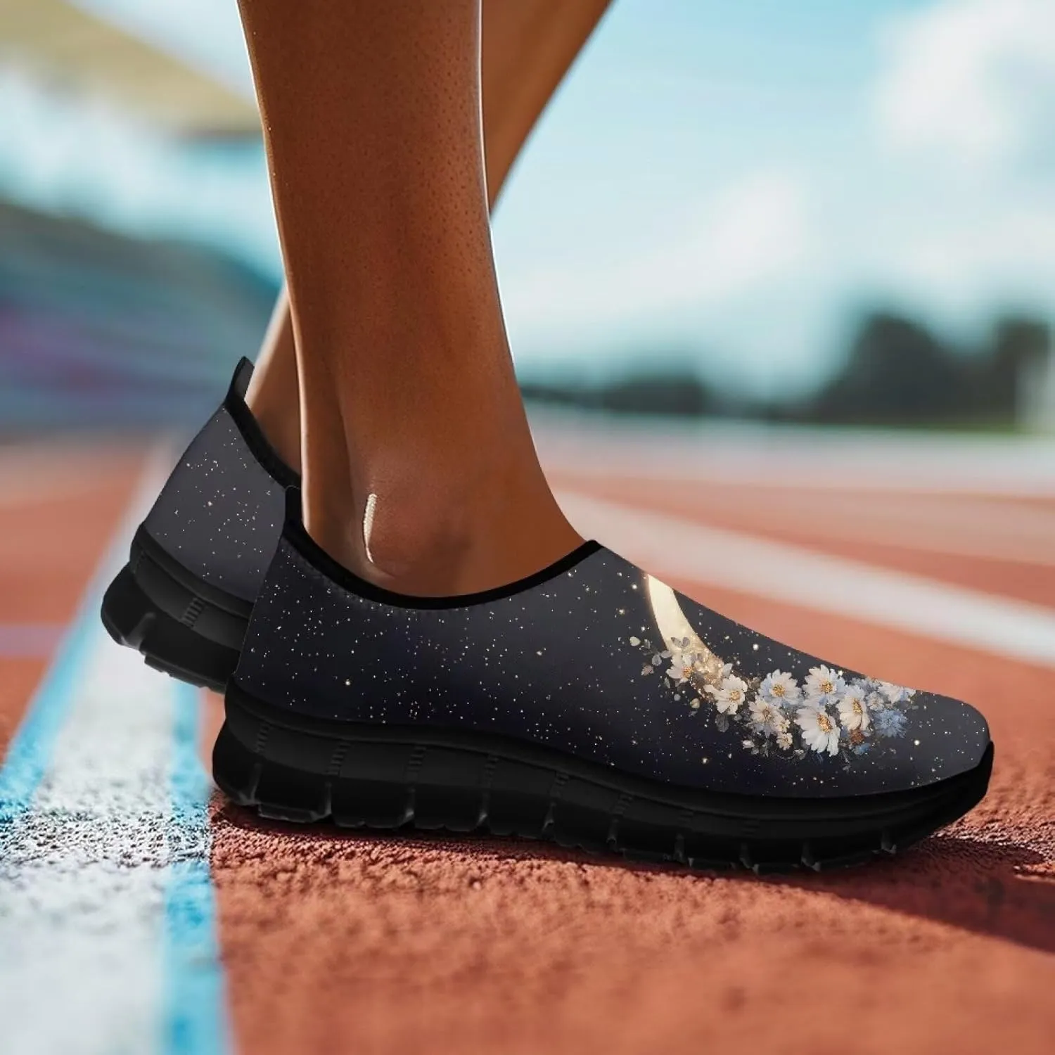 Women's Sneakers Casual Breathable Tennis Workout Sneakers Slip-On Non-Slip Yoga Running Walking Shoes for Women US 5.5-11.5