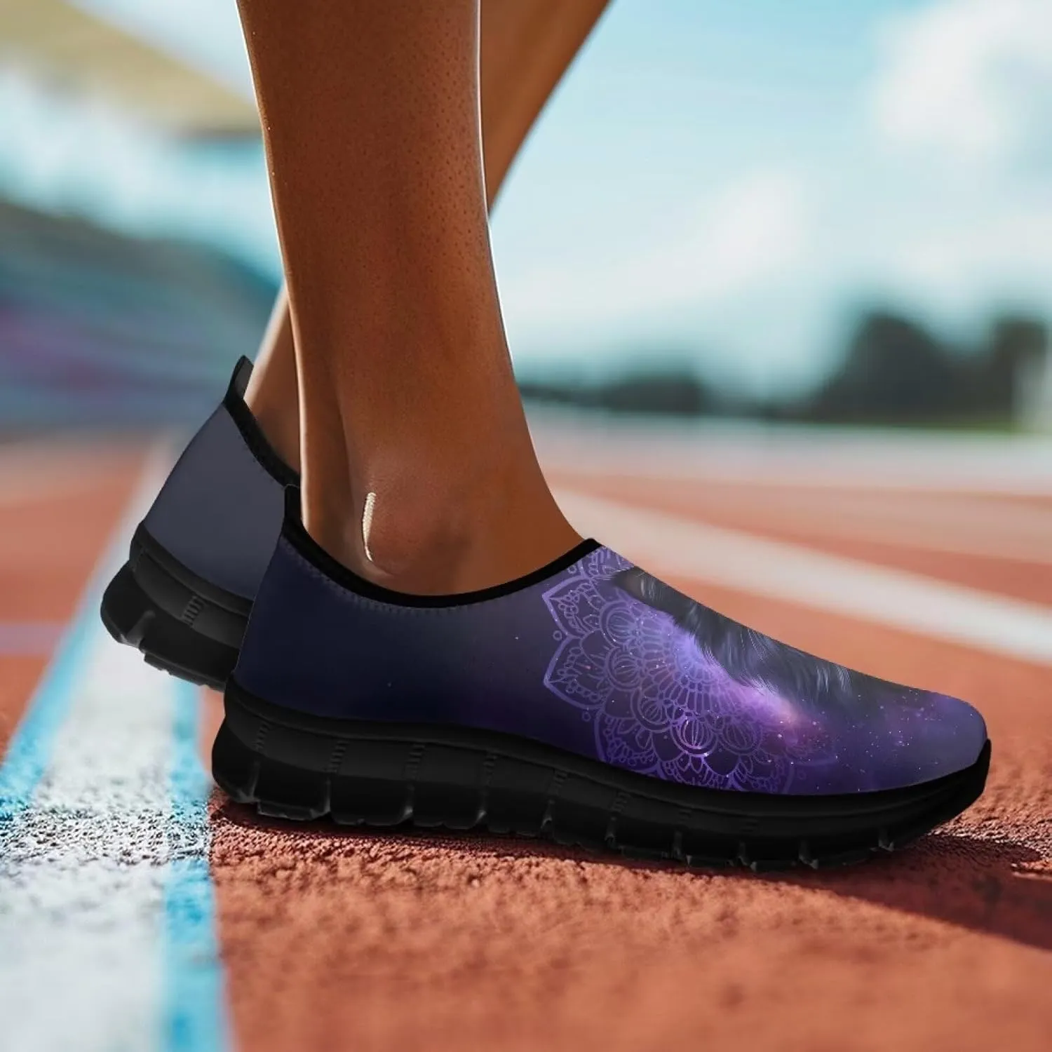 Women's Sneakers Casual Breathable Tennis Workout Sneakers Slip-On Non-Slip Yoga Running Walking Shoes for Women US 5.5-11.5