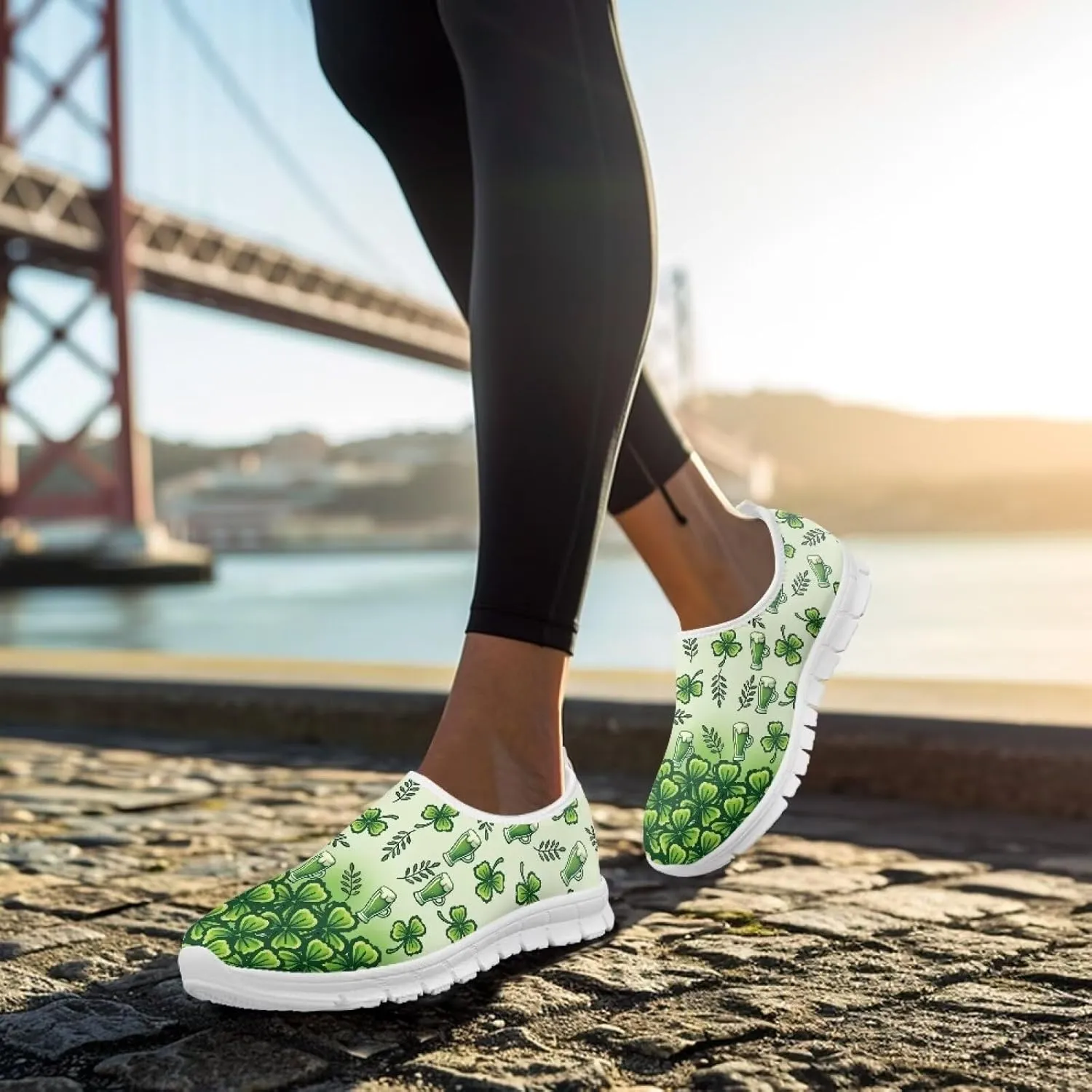 Women's Sneakers Casual Breathable Tennis Workout Sneakers Slip-On Non-Slip Yoga Running Walking Shoes for Women US 5.5-11.5