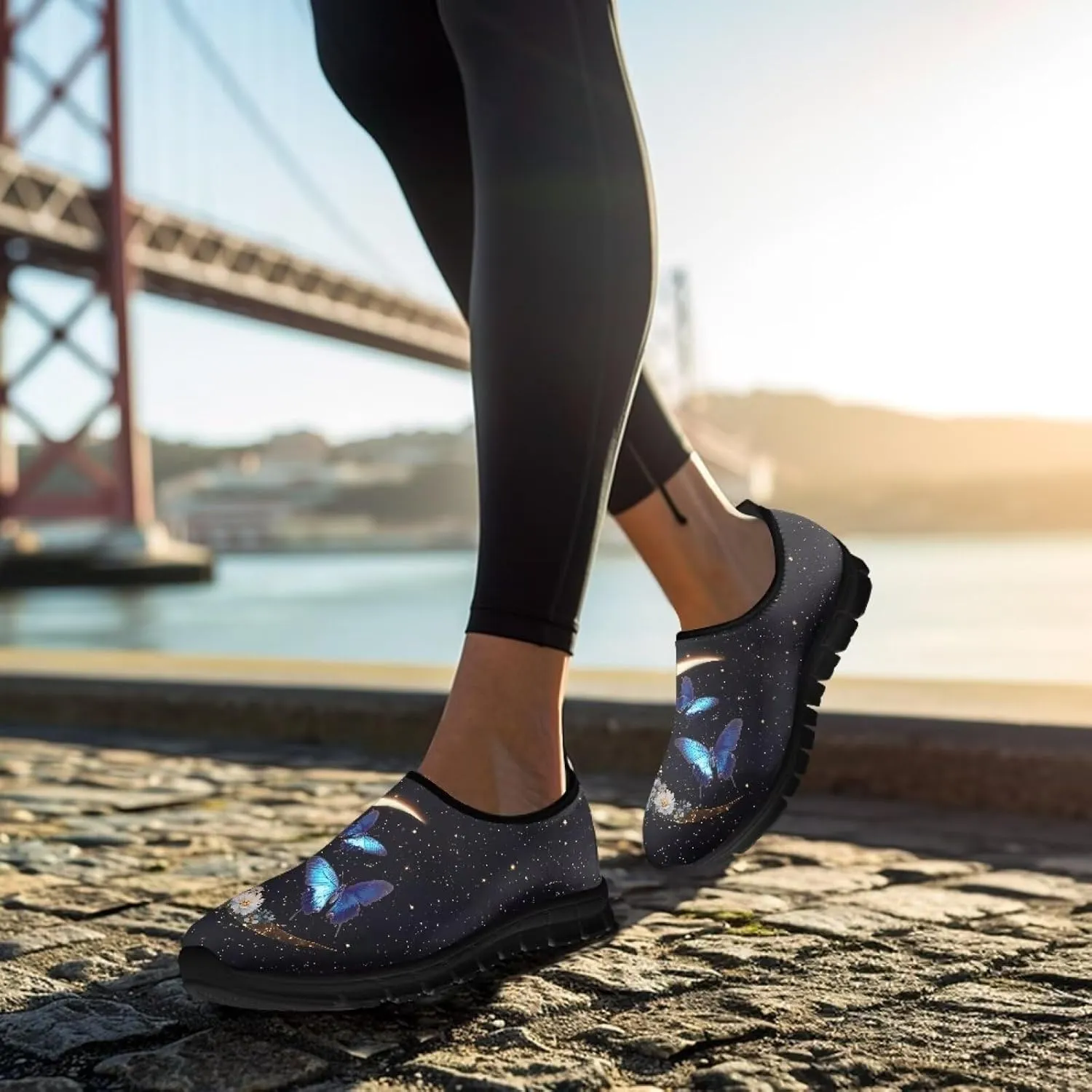 Women's Sneakers Casual Breathable Tennis Workout Sneakers Slip-On Non-Slip Yoga Running Walking Shoes for Women US 5.5-11.5