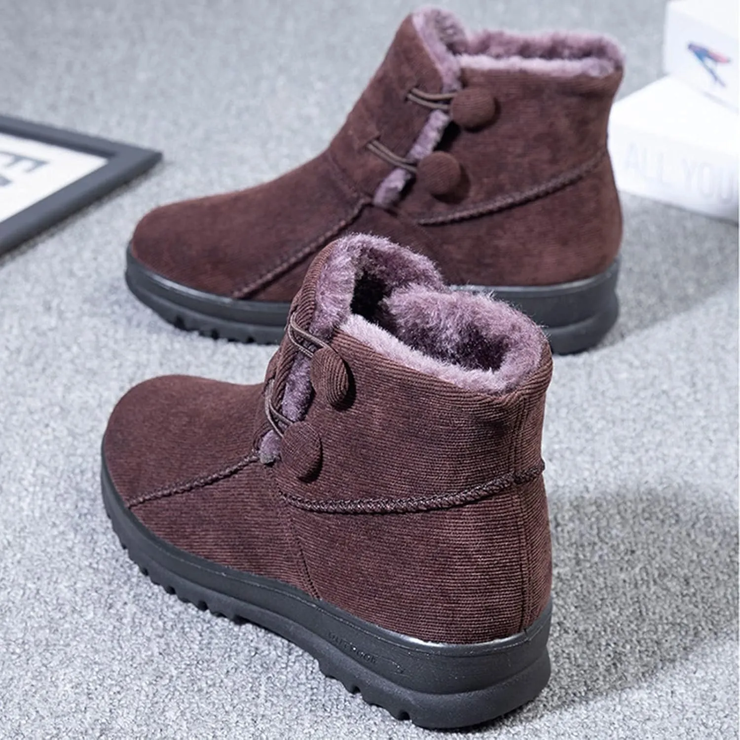 Women's Snow Boots Winter Snow Boots Women Size 8 Winter Ankle Shoes for Women Waterproof Snow Size 11 Wide Winter Boots for Women Botas De Frio De Mujer