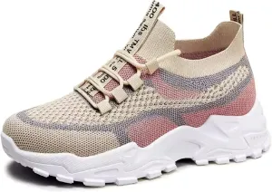Womens Tennis Shoes for Walking, Slip-On Knit Mesh Running Shoes, Women Shoes Summer 2025 New Sneakers Breathable