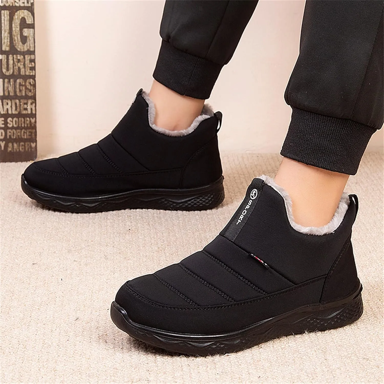 Womens Waterproof Winter Boots Wide Width Womens Winter Boots Wide Width Snow Boots for Women Wide Waterproof Womens Winter Snow Walking Shoes Botas Impermeables Para Mujer De Trabajo