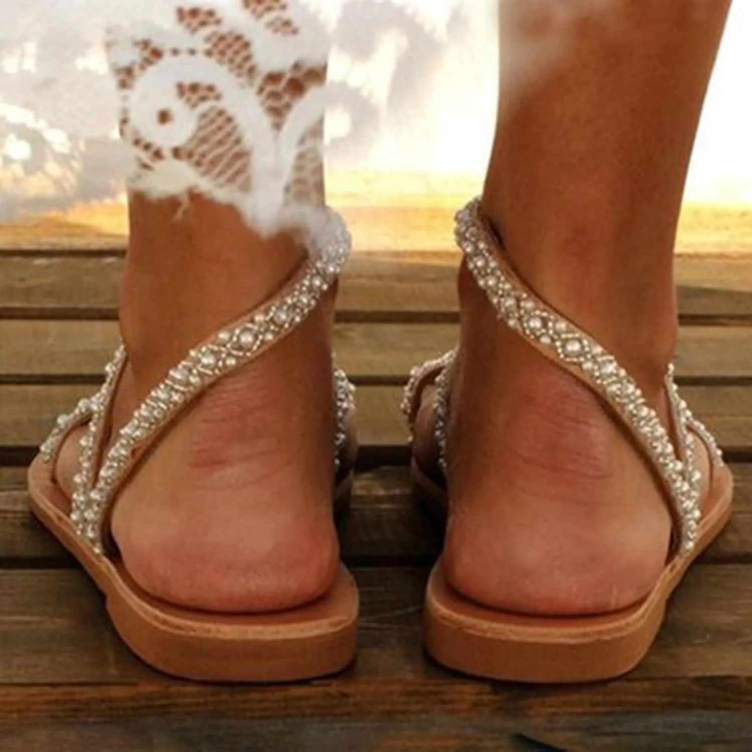 Womens Wedge Platform Sandals Open Toe Ankle Strap Dressy Summer Shoes Comfortable Espadrille Slides for Casual Beach Walking Vacation Orthopedic Shoes for Women