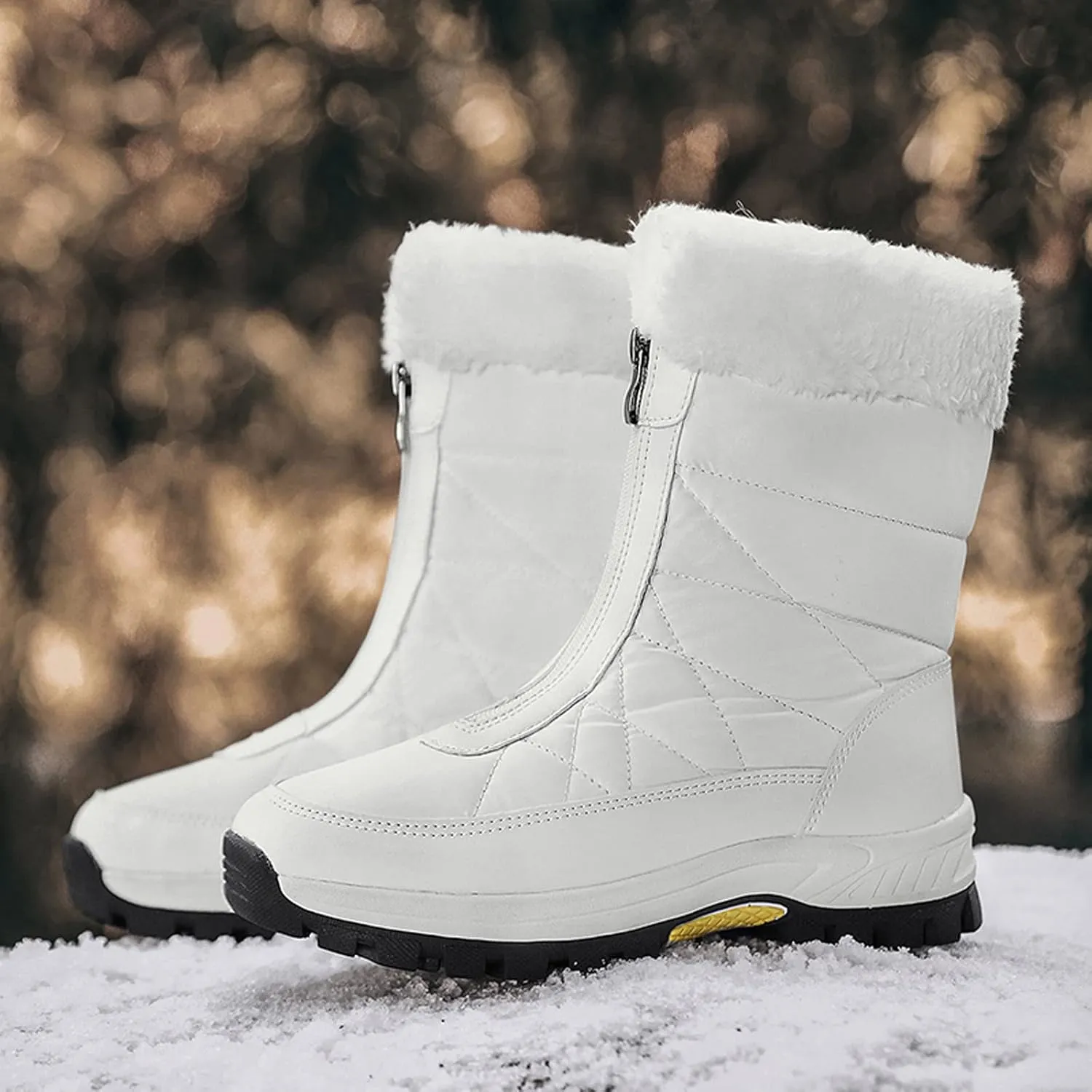 Womens Winter Snow Boots Waterproof Womens Boots Winter 2023 Warm Winter Boots Women Knee High Winter Womens Boots Slip on Plus Size Snow Boots Extra Wide Calf