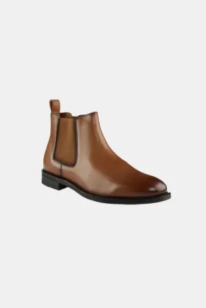 Yago Gusset Dress Shoes - Tan