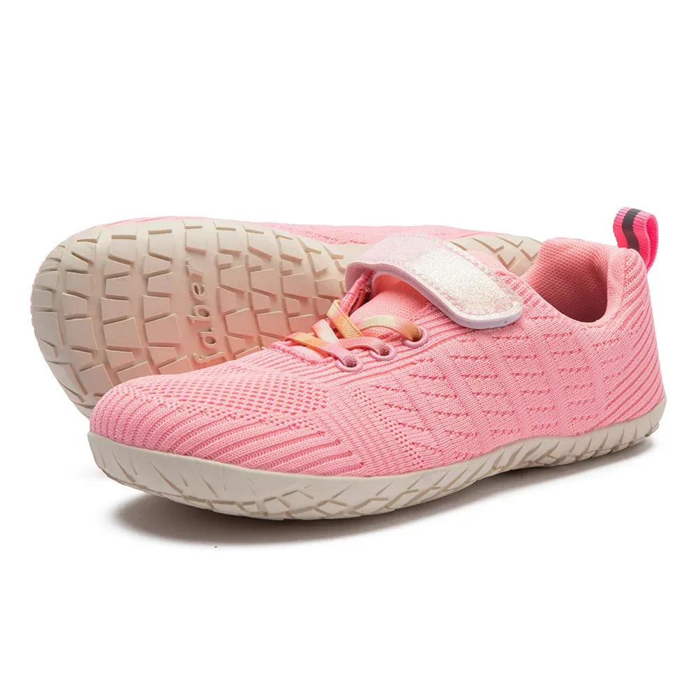 ZZFABER Barefoot Sneaker Kids Mesh Flexible Shoes Soft Casual Shoes