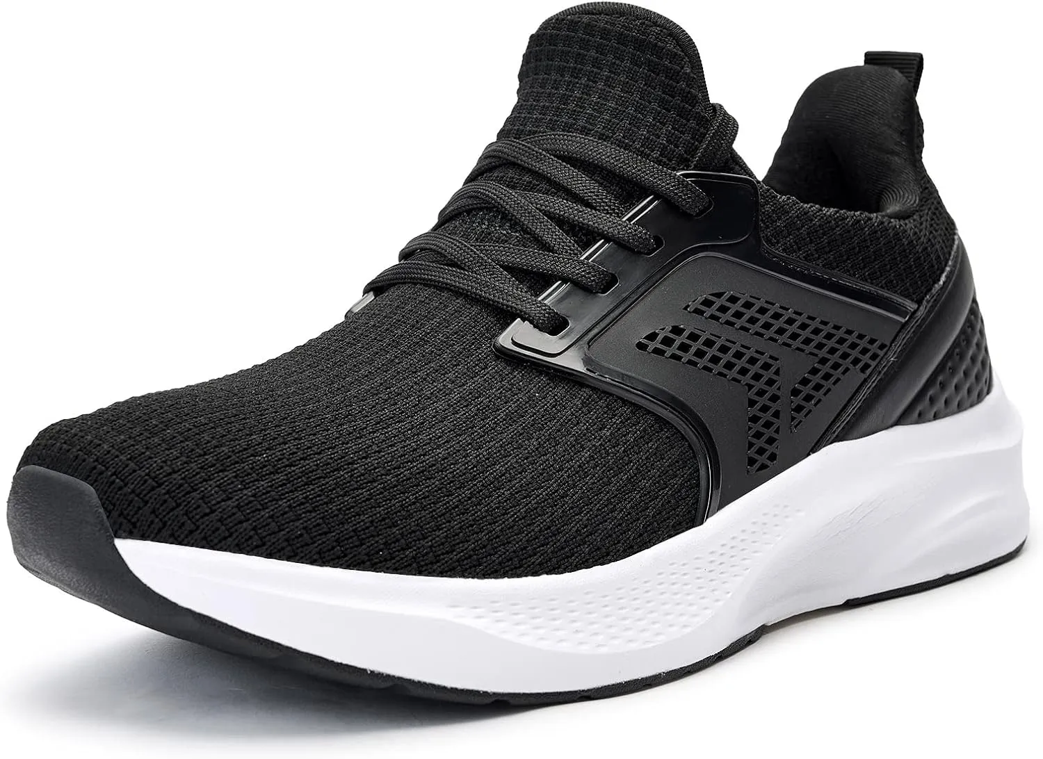 ZZS Mens White Sneaker Tennis Shoes - Slip On Running Shoes Lightweight Casual Walking Shoes for Athletic Workout Gym